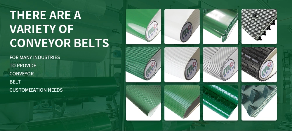 Dark Green Serrated PVC/PU/Pvk Light Industrial Conveyor/Transmisson Belting/Belt
