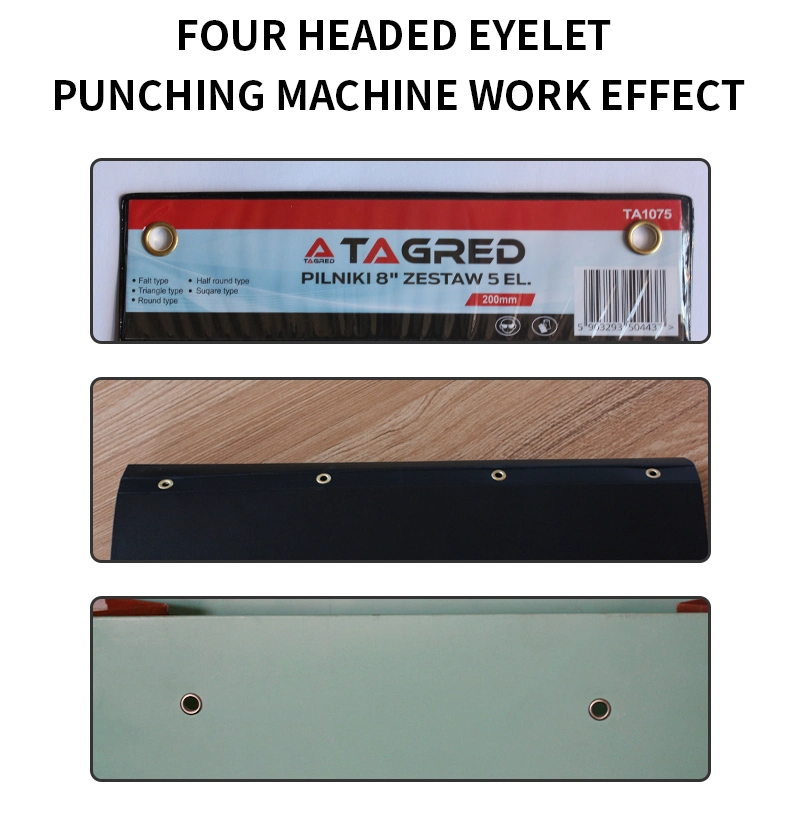 Multiple Usage Automatic Four Heads Eyelet Machine Hole Punching Machine