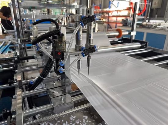 Interleave Overlap Drawstring Draw Tape Bag Making Machine Piece by Piece Bag on Roll Making Machine